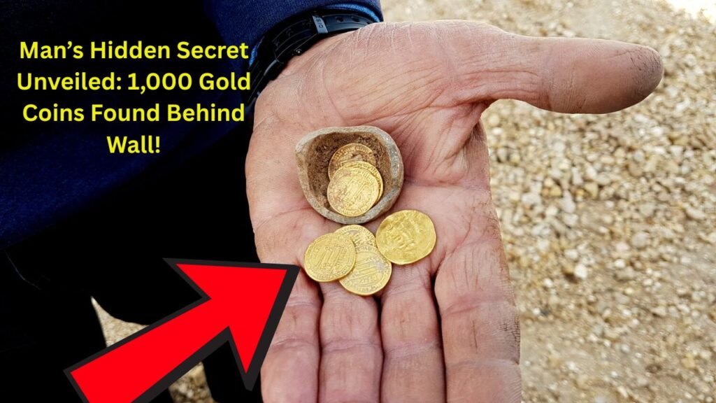 Man’s Hidden Secret Unveiled: 1,000 Gold Coins Found Behind Wall!