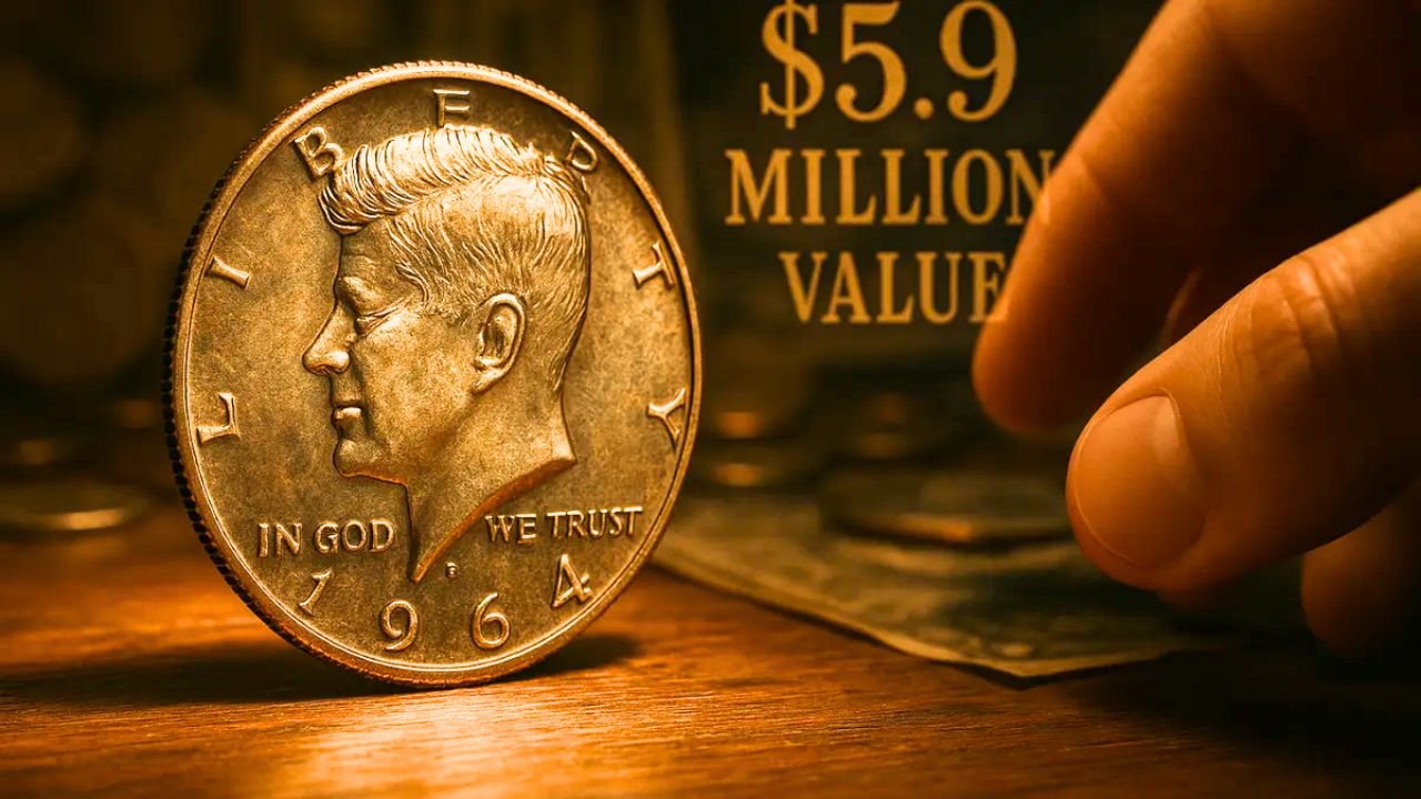 Kennedy half dollar worth $5.9 million, still in circulation